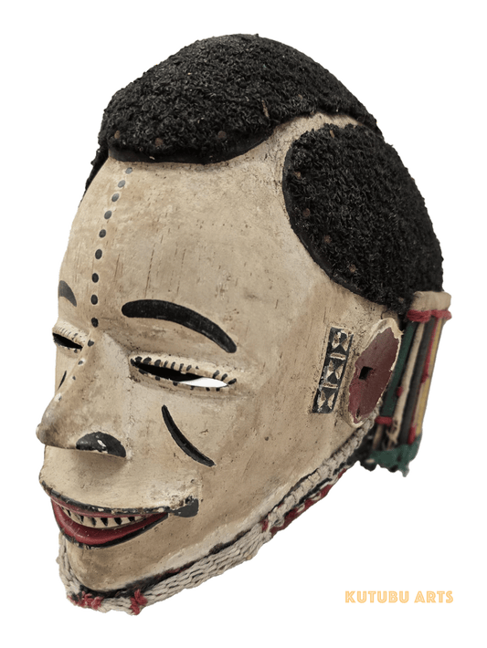 Igbo Mmanwu ceremonial mask from Nigeria, West Africa, African tribal art, Kutubu Arts