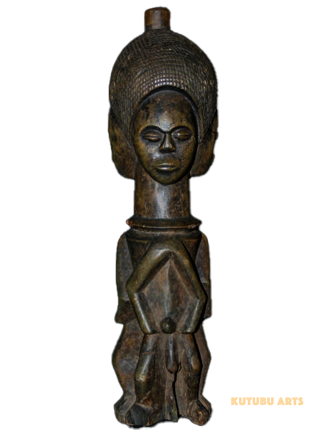 Fon wooden figurine from Benin,  West Africa, African tribal art, Kutubu Arts