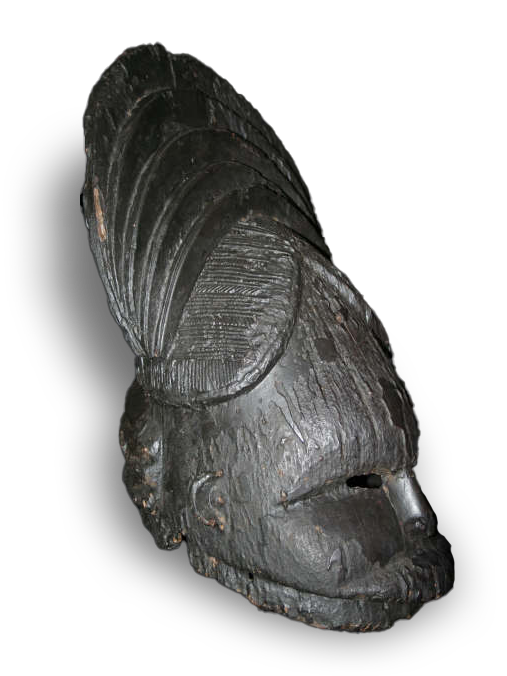 Gola wooden carved helmet mask from Sierra Leone and Liberia, West Africa, African tribal art, Kutubu Arts