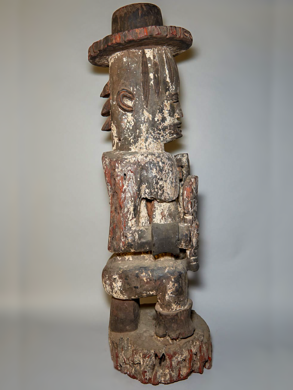 Urhobo camwood carved statue from Nigeria, West Africa, Kutubu Arts