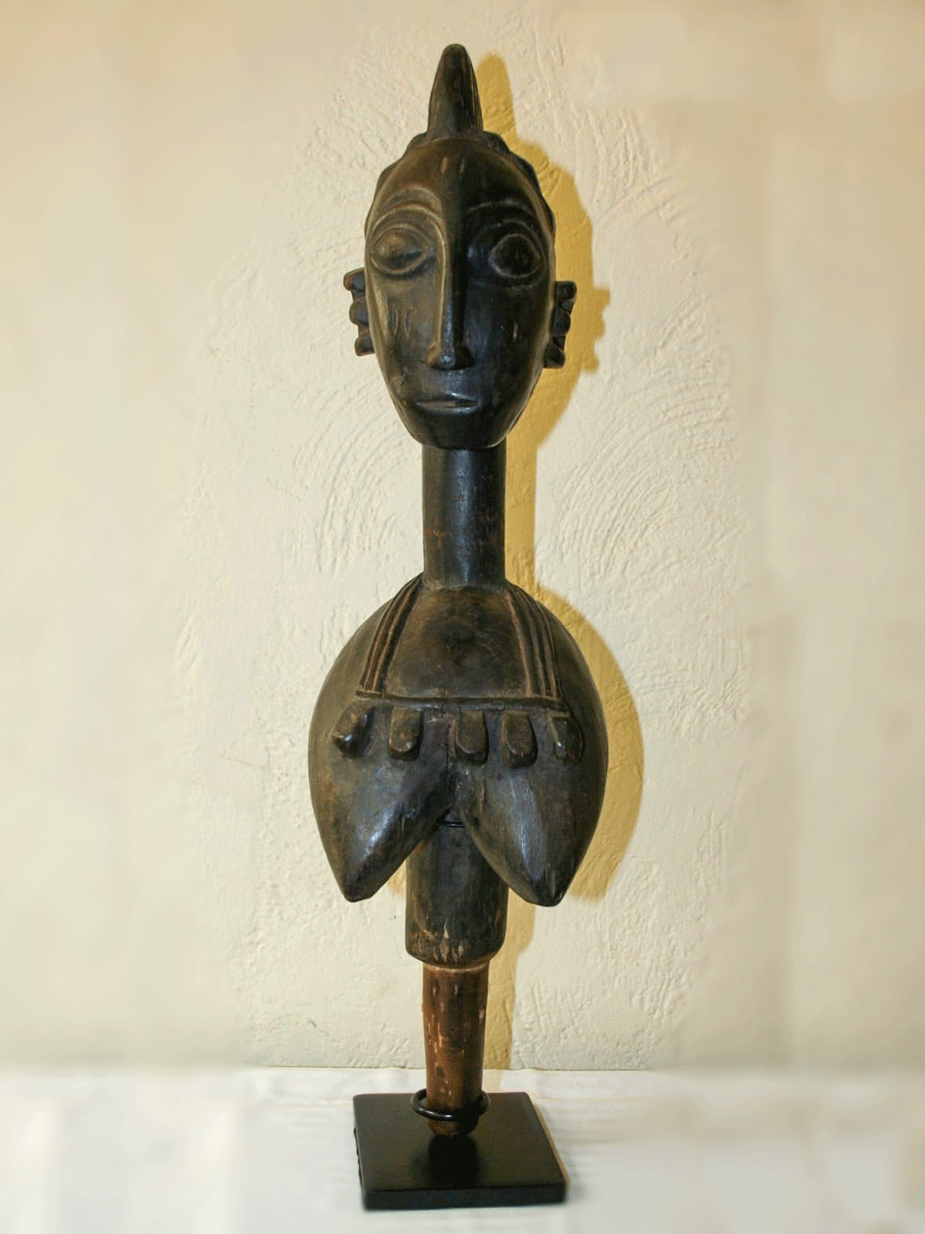 Baga wooden carved female bust headdress from Guinea, West Africa, African tribal art, Kutubu Arts