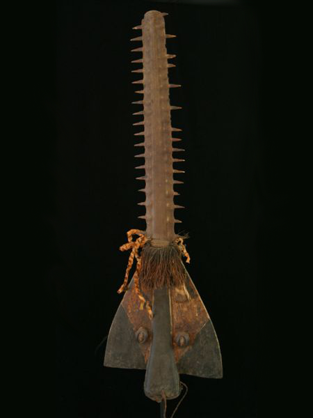 Bijogo ceremonial swordfish mask from Guinea-Bissau, West Africa, African tribal art, Kutubu Arts