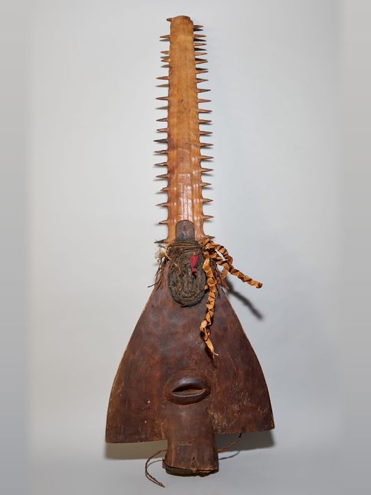 Bijogo ceremonial swordfish mask from Guinea-Bissau, West Africa, African tribal art, Kutubu Arts