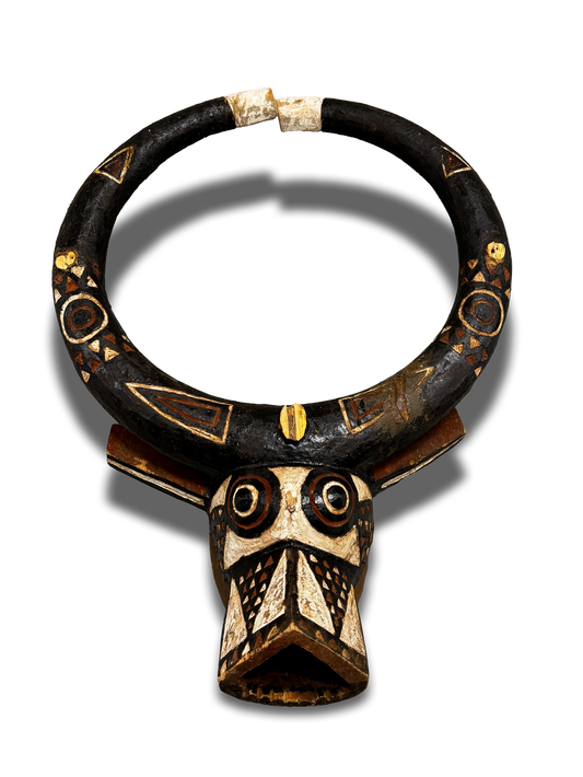 Ceremonial Bobo animal wooden mask from Burkina Faso, West Africa, African tribal art, Kutubu Arts