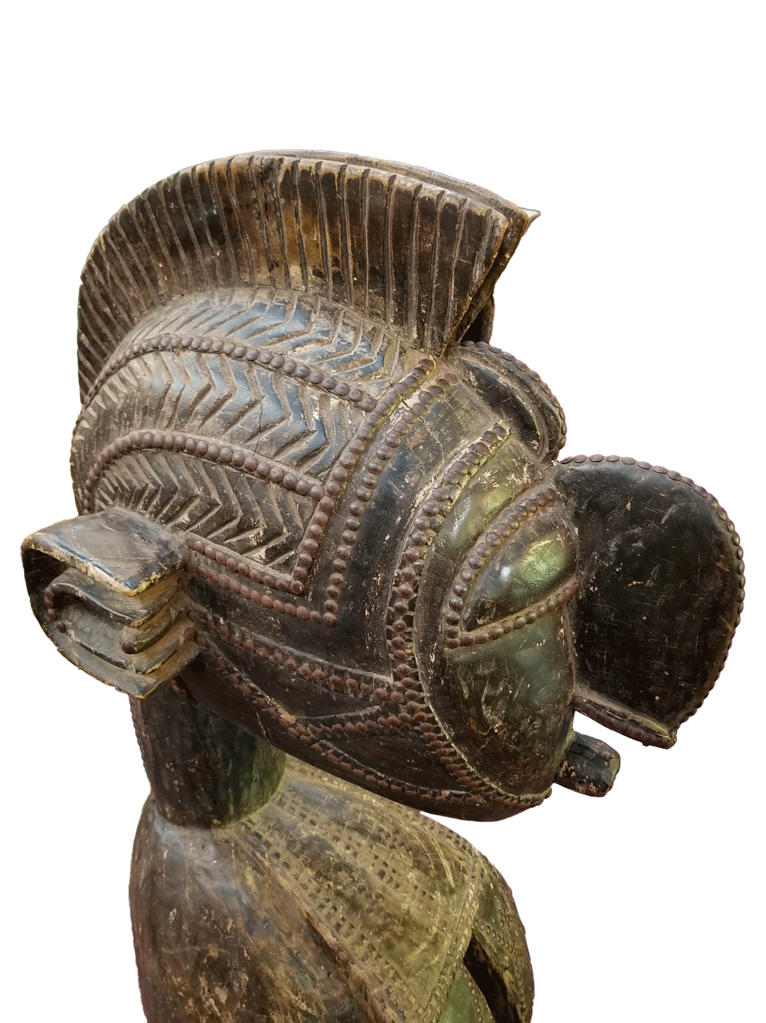 Baga ceremonial Nimba fertility shoulder mask from Guinea, West Africa, African tribal art, Kutubu Arts