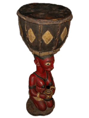 Baga a-ndef wooden female drum from Guinea, West Africa, African tribal art, Kutubu Arts