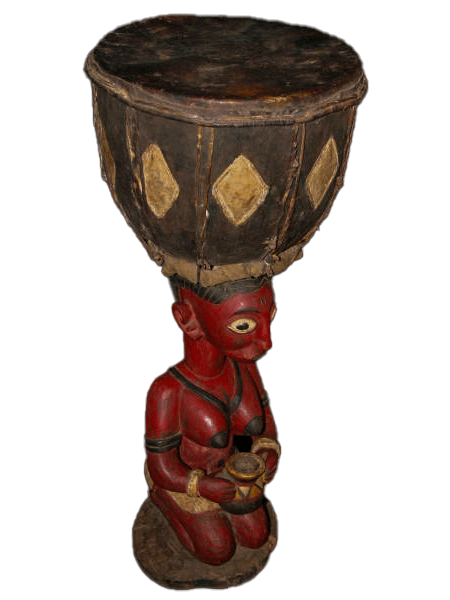 Baga a-ndef wooden female drum from Guinea, West Africa, African tribal art, Kutubu Arts