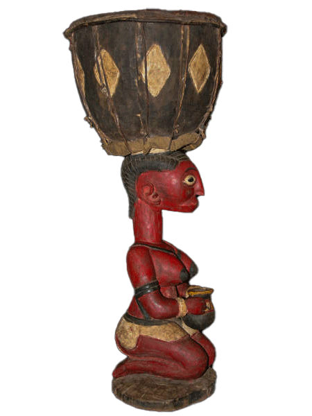 Baga a-ndef wooden female drum from Guinea, West Africa, African tribal art, Kutubu Arts