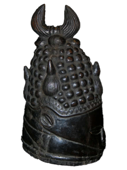 Gola Sowo ceremonial female head mask from Liberia, West Africa, African tribal art, Kutubu Arts