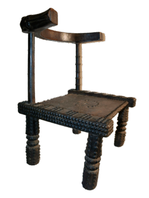 Antique Senufo carved chair from Côte d'Ivoire, Ivory Coast, West Africa, African tribal art, Kutubu Arts