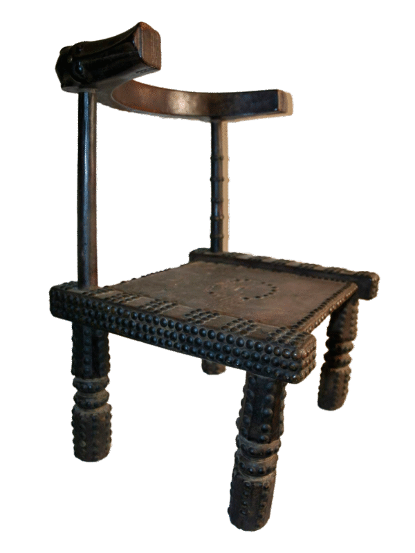 Antique Senufo carved chair from Côte d'Ivoire, Ivory Coast, West Africa, African tribal art, Kutubu Arts
