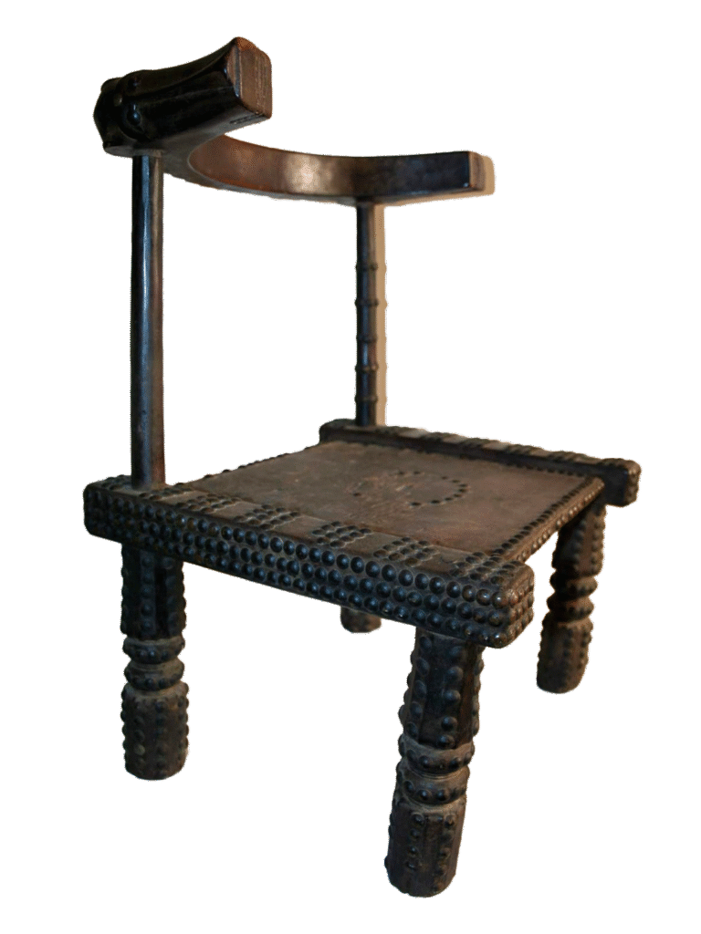 Antique Senufo carved chair from Côte d'Ivoire, Ivory Coast, West Africa, African tribal art, Kutubu Arts