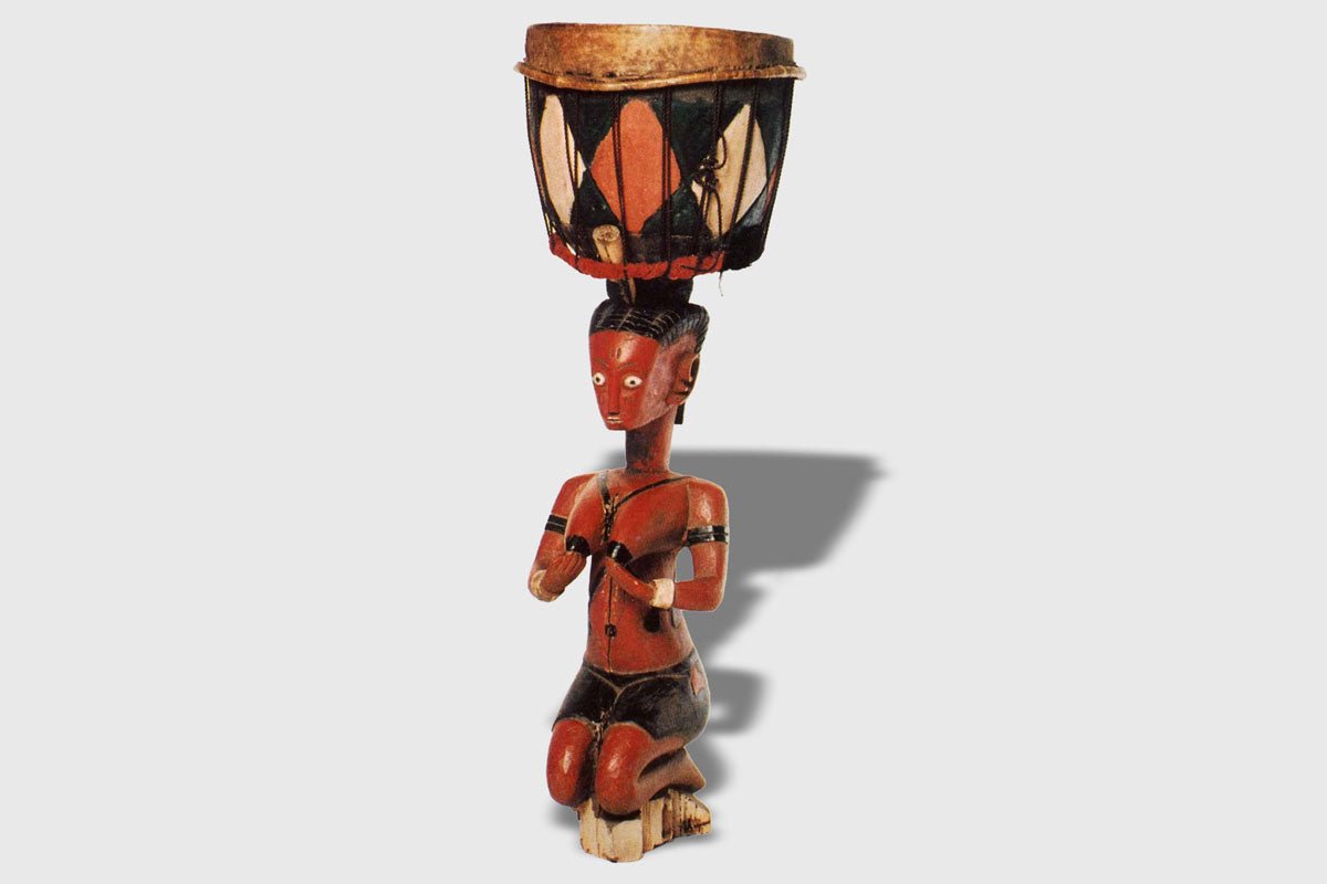 Baga female drum figure from Guinea, West Africa, Kutubu Arts