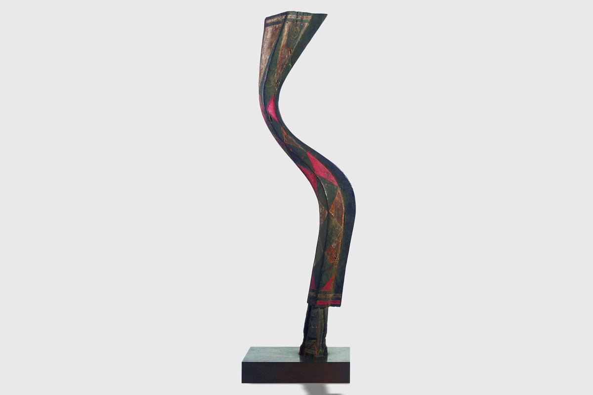 Baga wooden snake statue from Guinea, West Africa, Kutubu Arts