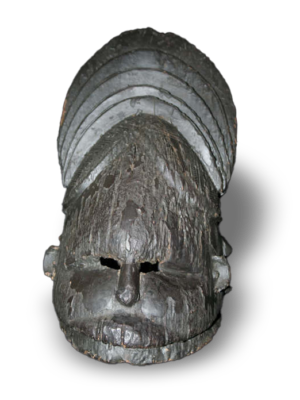 Gola wooden carved helmet mask from Sierra Leone and Liberia, West Africa, African tribal art, Kutubu Arts