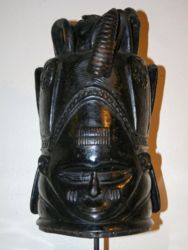 Mende Sowei ceremonial mask from Sierra Leone and Liberia, West Africa, Kutubu Arts