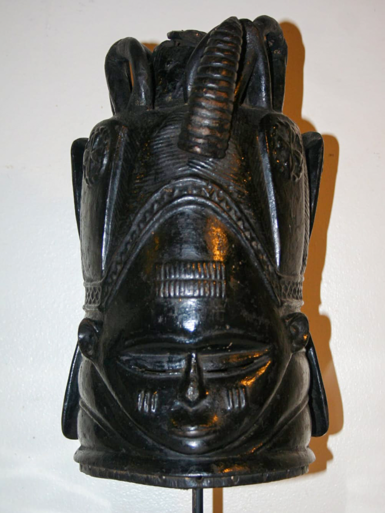 Mende Sowei ceremonial mask from Sierra Leone and Liberia, West Africa, Kutubu Arts