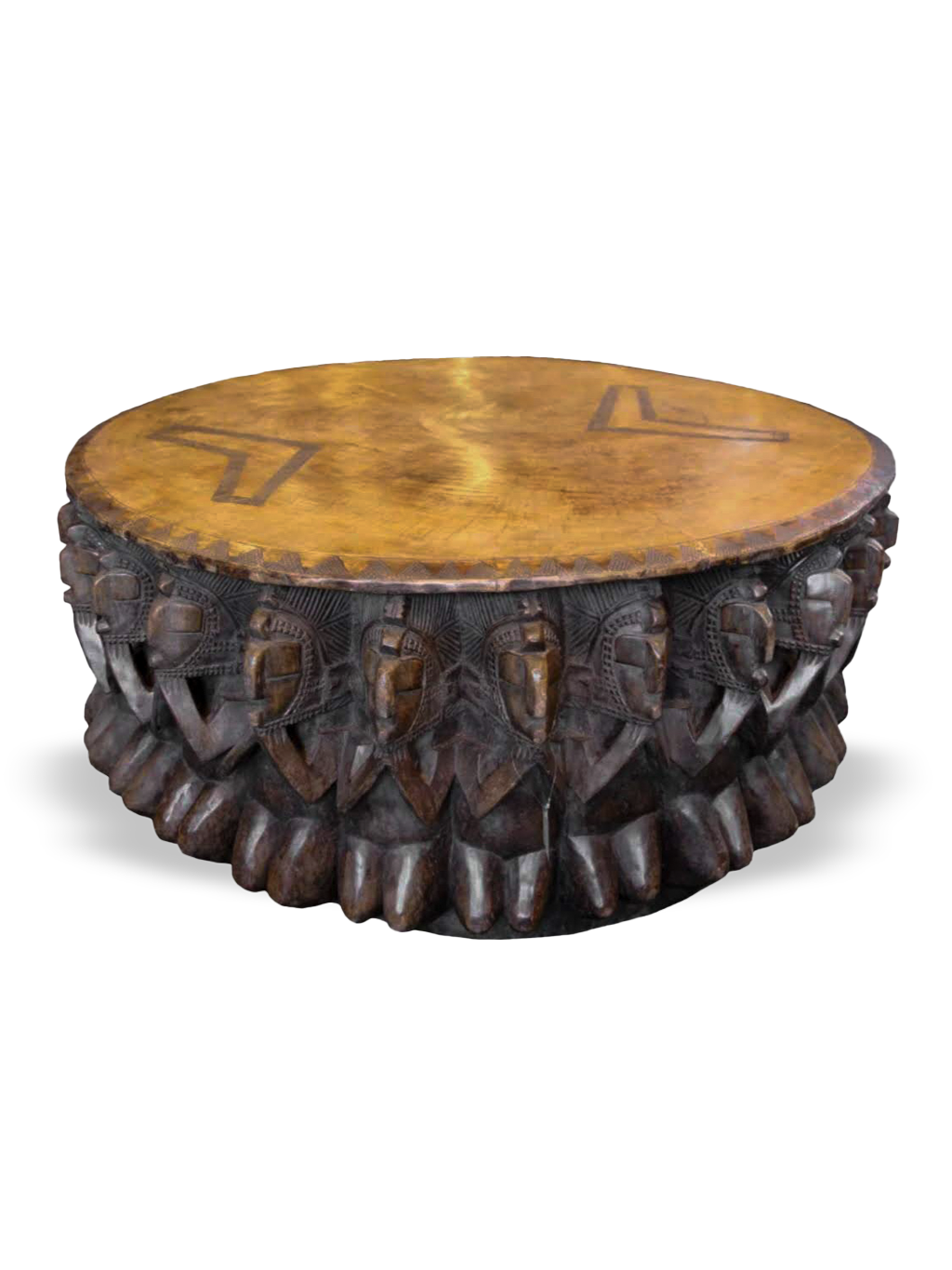 Baga Unity Table from Guinea, inspired Picasso, West Africa, African tribal art, Kutubu Arts