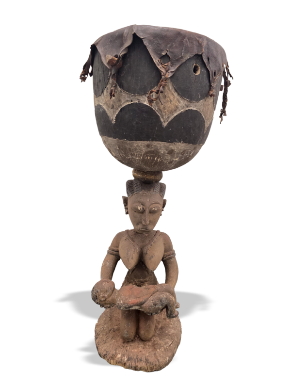 Andef female drum with child from Baga in Guinea, Kutubu Arts, African tribal art