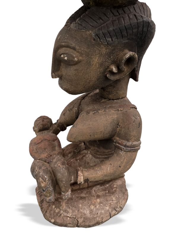 Andef female drum with child from Baga in Guinea, Kutubu Arts, African tribal art