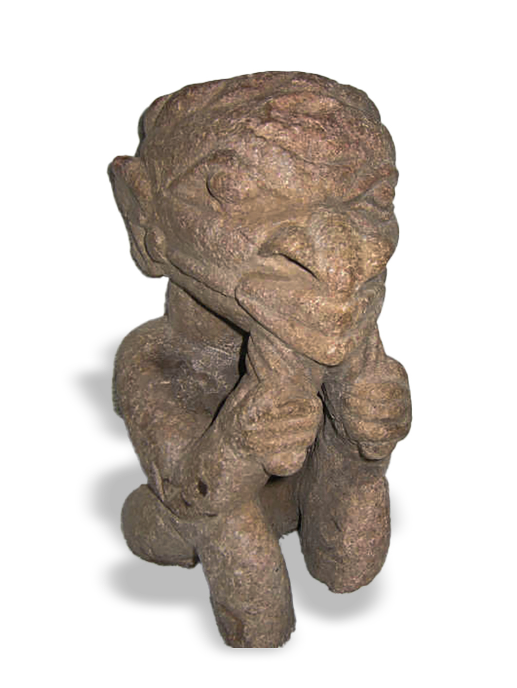 Pomdo stone sculpture from Guinea coast, Kutubu Arts, African tribal art