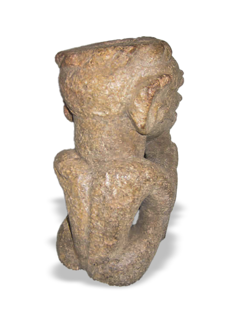 Pomdo stone sculpture from Guinea coast, Kutubu Arts, African tribal art